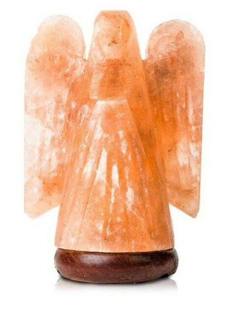 Angel Himalayan Salt Lamp with wooden base