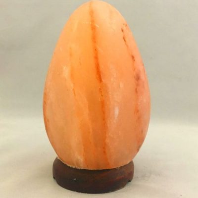 Himalayan Salt Lamp Dragon Egg with Wooden Base